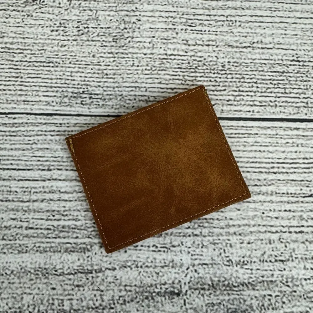 State Of Mind Men's Brown Vegan Leather Card Holder Wallet